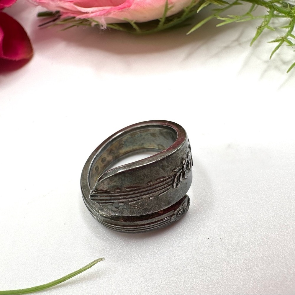 VINTAGE⚜️Wraparound Floral Spoon Ring - Picture 6 of 6